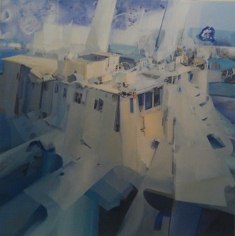 La obra ‘Puerto’, de Juan Carlos Porras, gana el concurso de pintura de AguaGranada