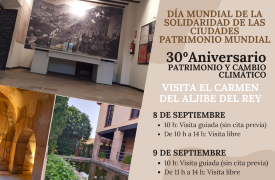 Celebre con nosotros el Día de la Solidaridad de las Ciudades Patrimonio Mundial – 8 y 9 de septiembre